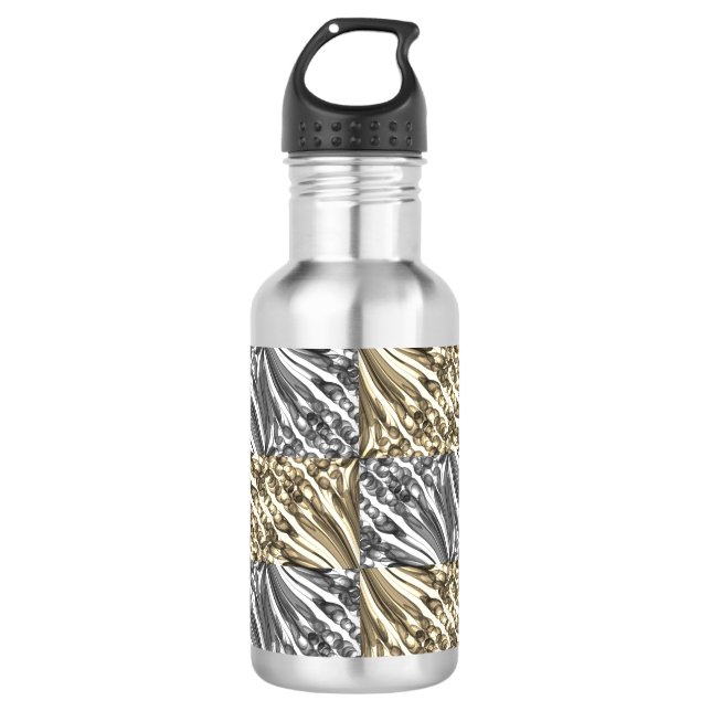 Pulled Bubble Fun / Black & White / Sepia / 532 Ml Water Bottle (Front)