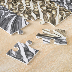 Pulled Bubble Fun / Black & White / Sepia / Jigsaw Puzzle