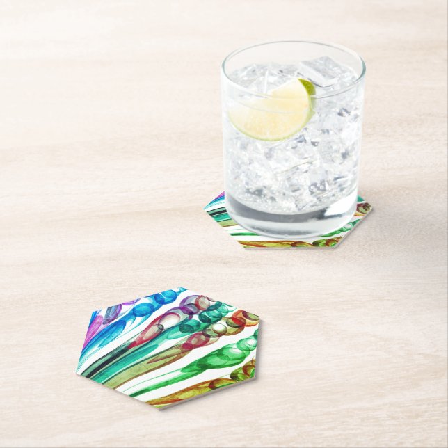 Pulled Bubble Fun / Greenleaf / Paper Coaster (Insitu)