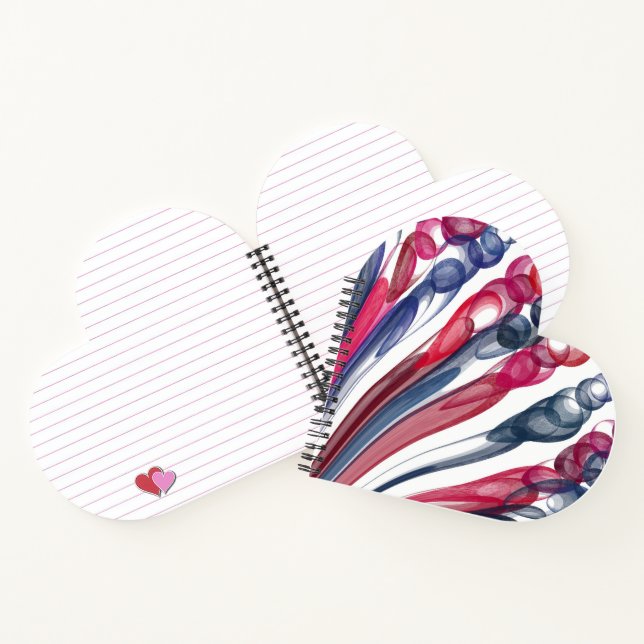 Pulled Bubble Fun / Original / Heart Notebook (Inside)