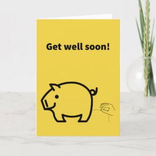 Pulled Ham String - Get Well Card