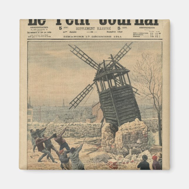 Pulling down one of the last windmills magnet (Front)
