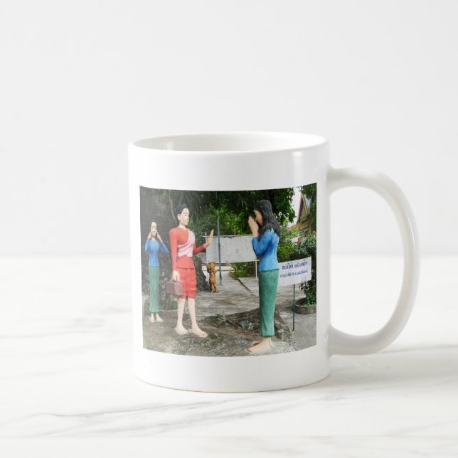 Pulling Faces Behind Your Back Coffee Mug (Right)