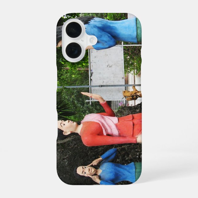 Pulling Faces Behind Your Back iPhone 16 Case (Back)