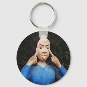 Pulling Faces Behind Your Back Key Ring