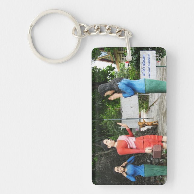 Pulling Faces Behind Your Back Key Ring (Front)