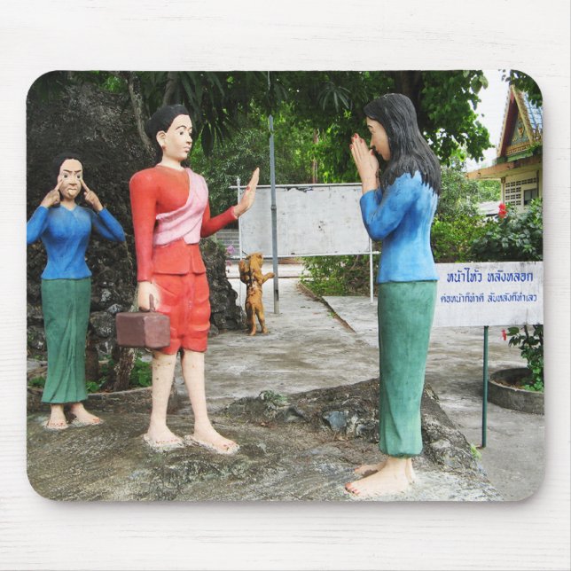 Pulling Faces Behind Your Back Mouse Pad (Front)