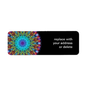 Pulling In kaleidoscope Return Address Label