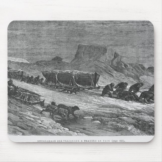 Pulling the sledges through the pack ice mouse pad (Front)