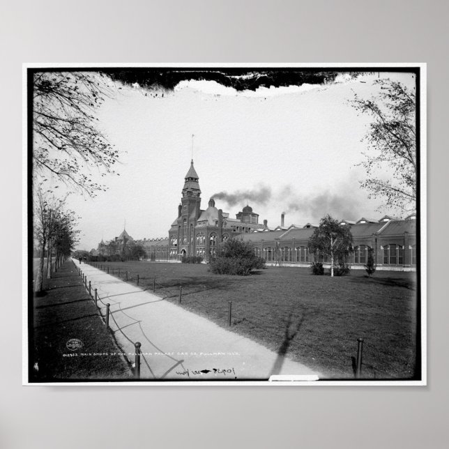 Pullman Palace Car Co., Pullman, Illinois c1900 Poster (Front)