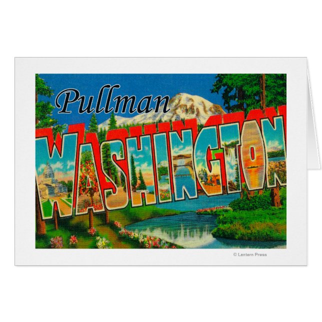 Pullman, Washington - Large Letter Scenes (Front Horizontal)