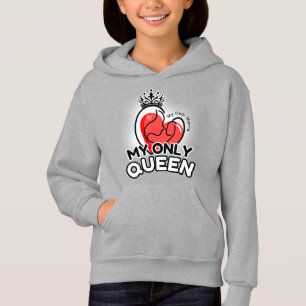 Pullover Hoodie : My Only Queen (grey)