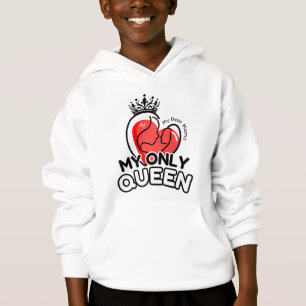 Pullover Hoodie : My Only Queen (white)