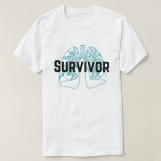 Pulmonary Embolism Survivor Lungs Blue (Men's) T-Shirt