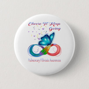 Pulmonary Fibrosis 6 Cm Round Badge