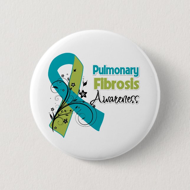 Pulmonary Fibrosis Awareness 6 Cm Round Badge (Front)
