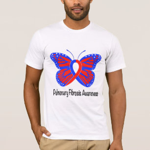 Pulmonary Fibrosis Awareness Butterfly T-Shirt