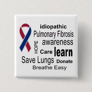 Pulmonary Fibrosis Awareness Button