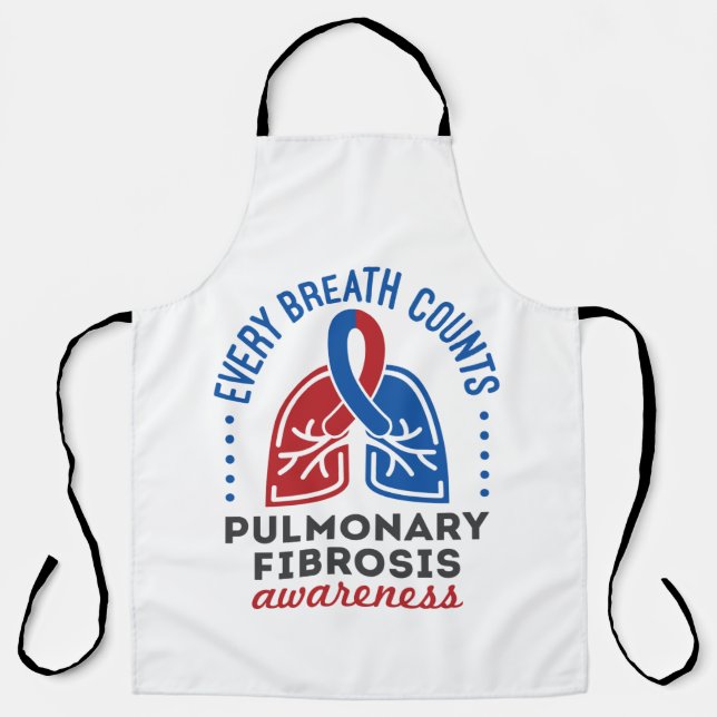 Pulmonary Fibrosis Awareness Every Breath Counts Apron (Front)