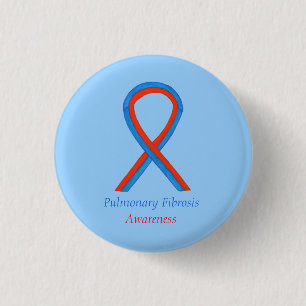 Pulmonary Fibrosis Awareness Ribbon Button Pins