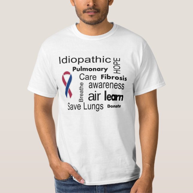 Pulmonary Fibrosis Awareness T-Shirt (Front)