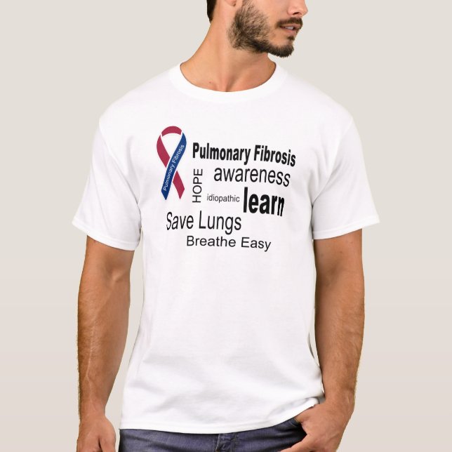 Pulmonary Fibrosis Awareness T- Shirt (Front)