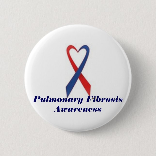Pulmonary Fibrosis Button (Front)