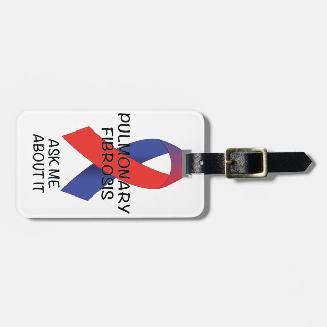 Pulmonary Fibrosis Luggage Tag (Front Horizontal)
