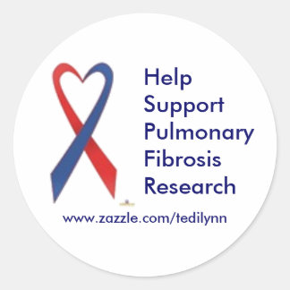 Pulmonary Fibrosis...sticker Classic Round Sticker