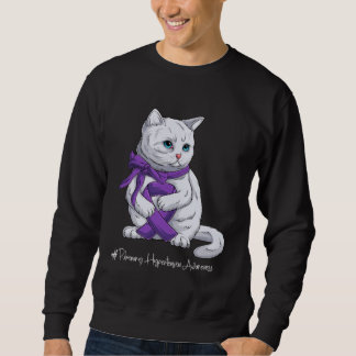 Pulmonary Hypertension Awareness Month Purple Ribb Sweatshirt