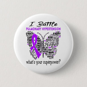Pulmonary Hypertension Awareness Month Ribbon Gift 6 Cm Round Badge