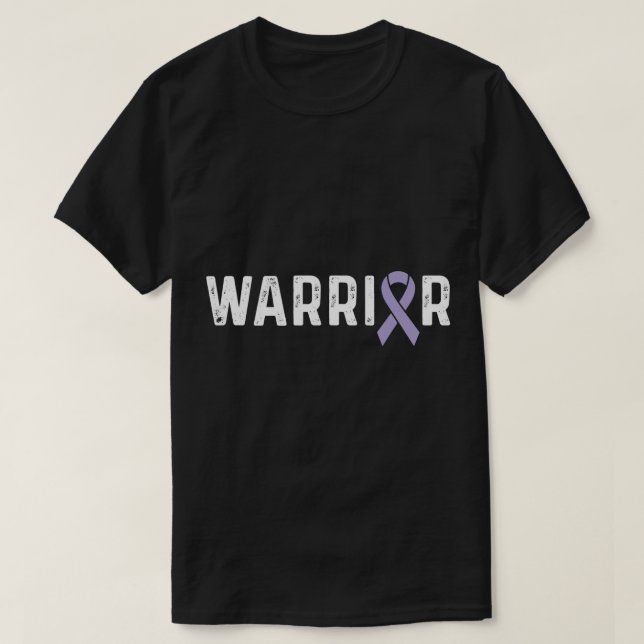 Pulmonary Hypertension Awareness Periwinkle Ribbon T-Shirt (Design Front)