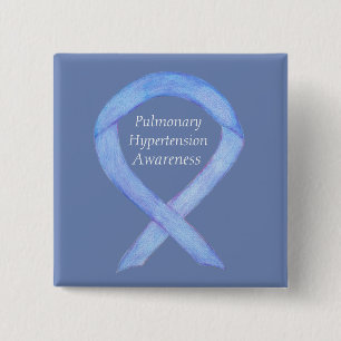 Pulmonary Hypertension Awareness Ribbon Custom Pin