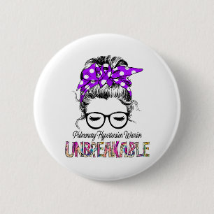 Pulmonary Hypertension Awareness Ribbon Support 6 Cm Round Badge