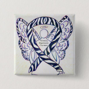 Pulmonary Hypertension Awareness Ribbon Zebra Pin
