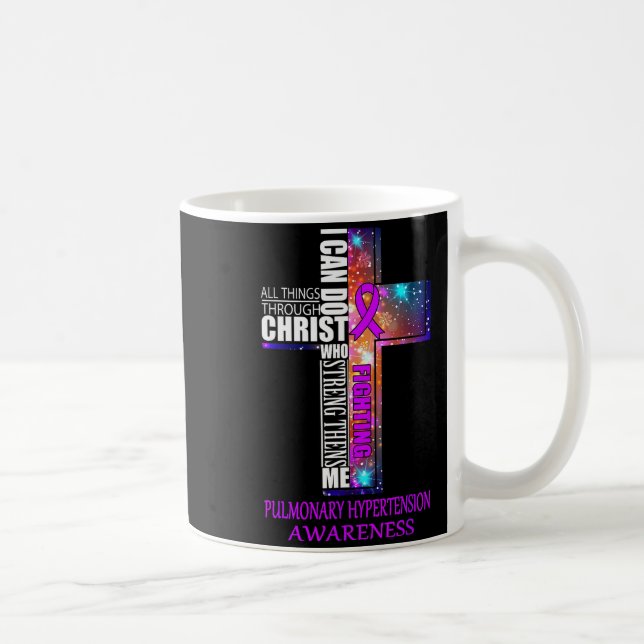 Pulmonary Hypertension Awareness Shirt Christmas G Coffee Mug (Right)