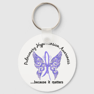 Pulmonary Hypertension Butterfly 6.1 Key Ring