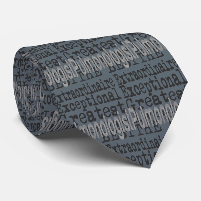 Pulmonologist Extraordinaire Tie (Rolled)