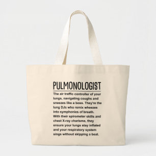 Pulmonologist Large Tote Bag