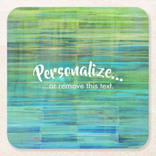 Pulp Board Coaster   Sedona Blue Green