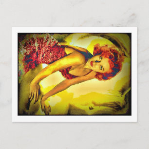 "Pulp Cover" Lana Turner Postcard