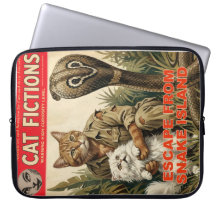 Pulp Fiction Cat Magazine Cover Laptop Sleeve