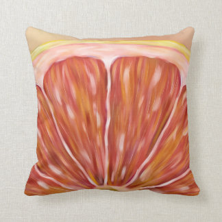 "Pulp Fiction" macro grapefruit slice pillow