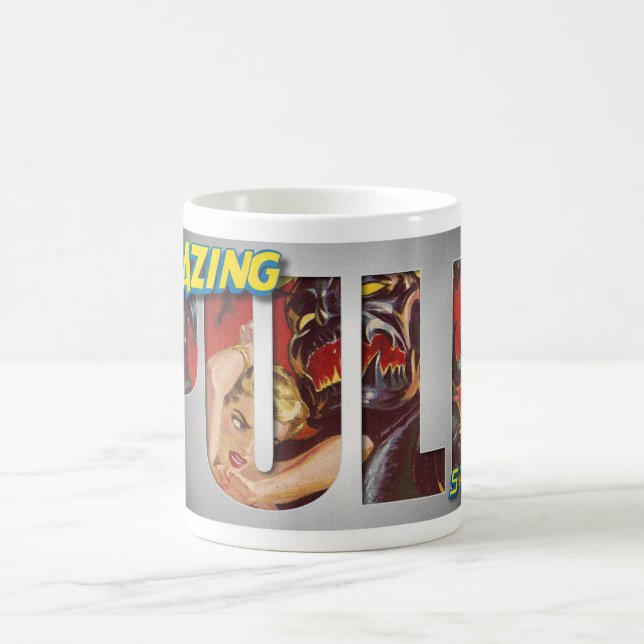 PULP MAGAZINE THEME VINTAGE COFFEE MUG (Center)