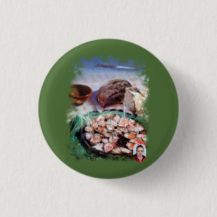 Pulpo a la gallega/Polbo á feira/Galician octopus 3 Cm Round Badge