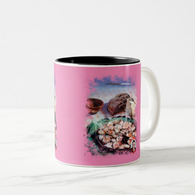 Pulpo a la gallega Two-Tone coffee mug (Front Right)