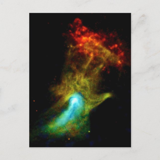 Pulsar B1509 - Hand of God X-Ray Nebula NASA Photo Postcard (Front)