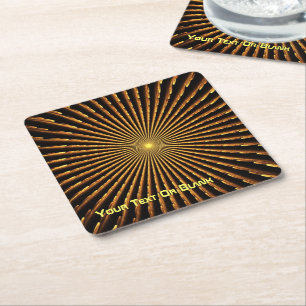 Pulsar Square Paper Coaster