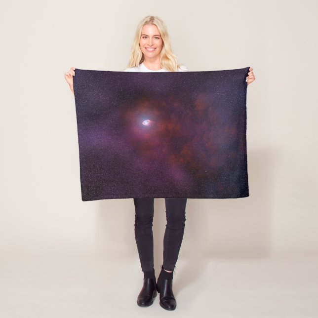 Pulsar Wind From A Neutron Star. Fleece Blanket (In Situ)