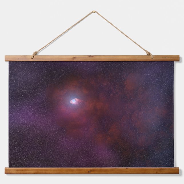 Pulsar Wind From A Neutron Star. Hanging Tapestry (Front)
